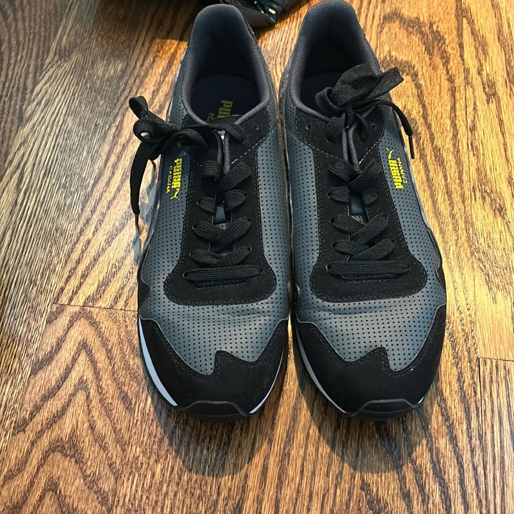 PUMA CABANA Men's Size 10.5 Black & Gray Casual Sneakers Shoes